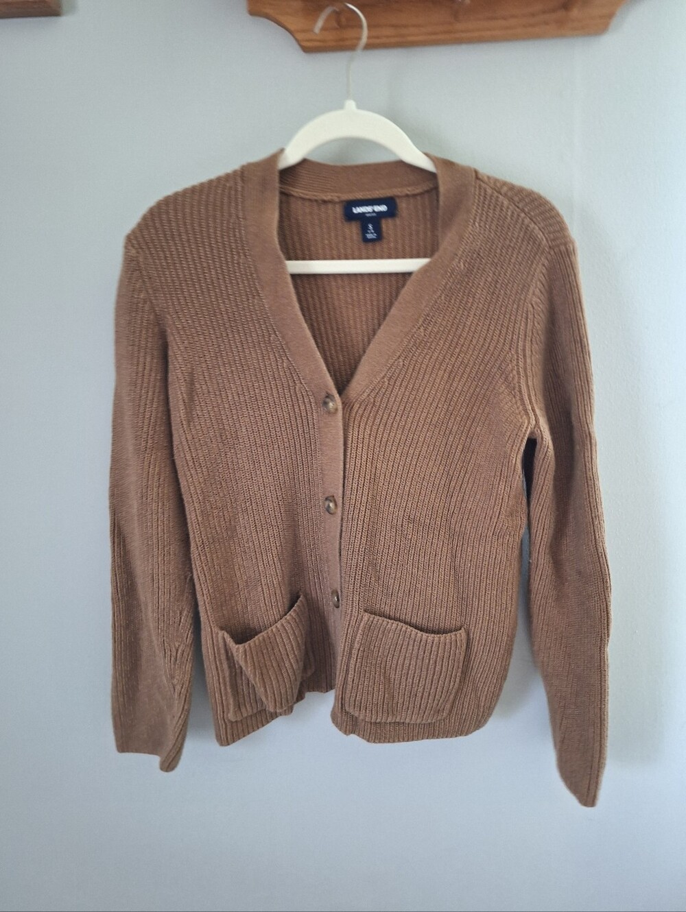 Lands End Cotton Drifter Cardigan
